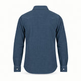 CHESAPEAKE'S Camicia uomo Flagstaff Texana in velluto Blue