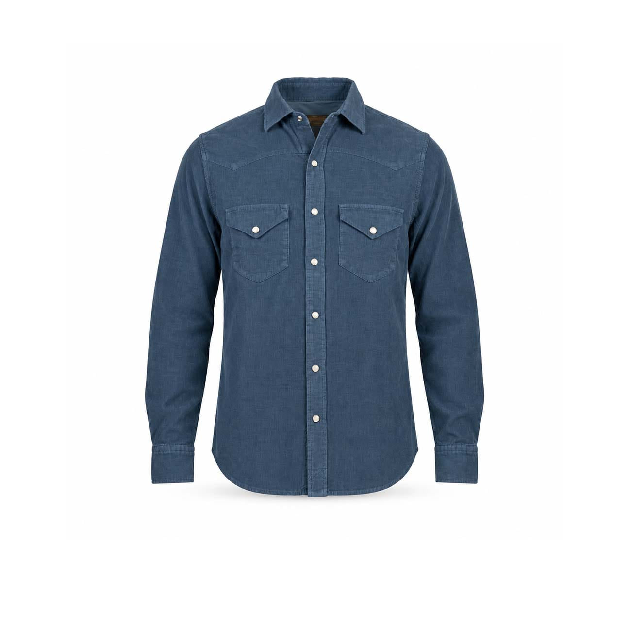 CHESAPEAKE'S Camicia uomo Flagstaff Texana in velluto Blue