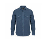 CHESAPEAKE'S Camicia uomo Flagstaff Texana in velluto Blue