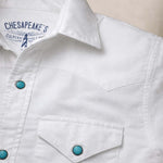 CHESAPEAKE'S Camicia uomo Texana Bianco