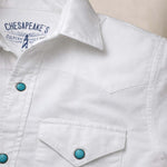 CHESAPEAKE'S Camicia uomo Texana Bianco