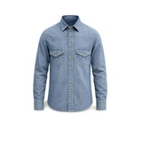 CHESAPEAKE'S Camicia uomo Texana  in denim Bleach