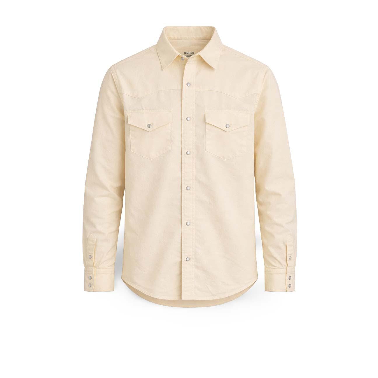 CHESAPEAKE'S Camicia uomo Texana  in oxford  Giallo