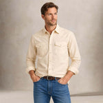 CHESAPEAKE'S Camicia uomo Texana  in oxford  Giallo