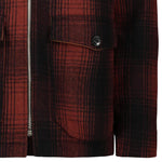 CHESAPEAKE'S Giacca da uomo a quadri Tulsa Rosso e Nero