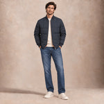 CHESAPEAKE'S Giacca uomo Down Jacket Lumberjack HBT Waxed Blue