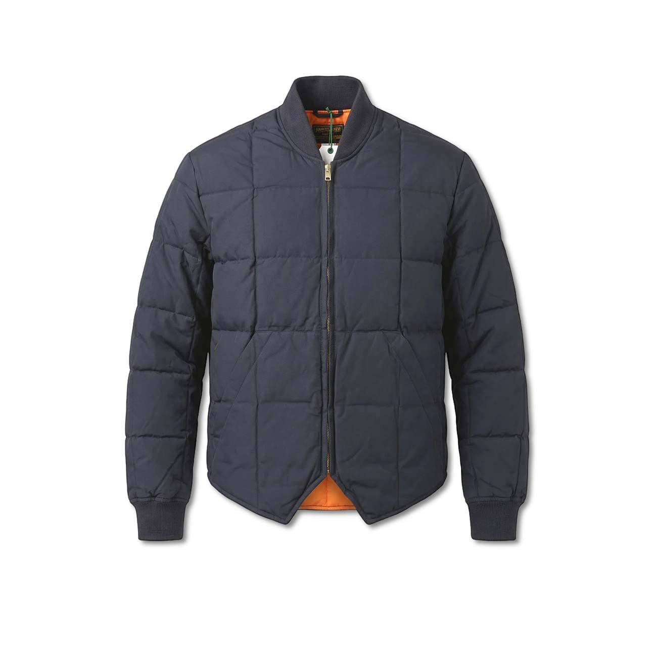 CHESAPEAKE'S Giacca uomo Down Jacket Lumberjack HBT Waxed Blue