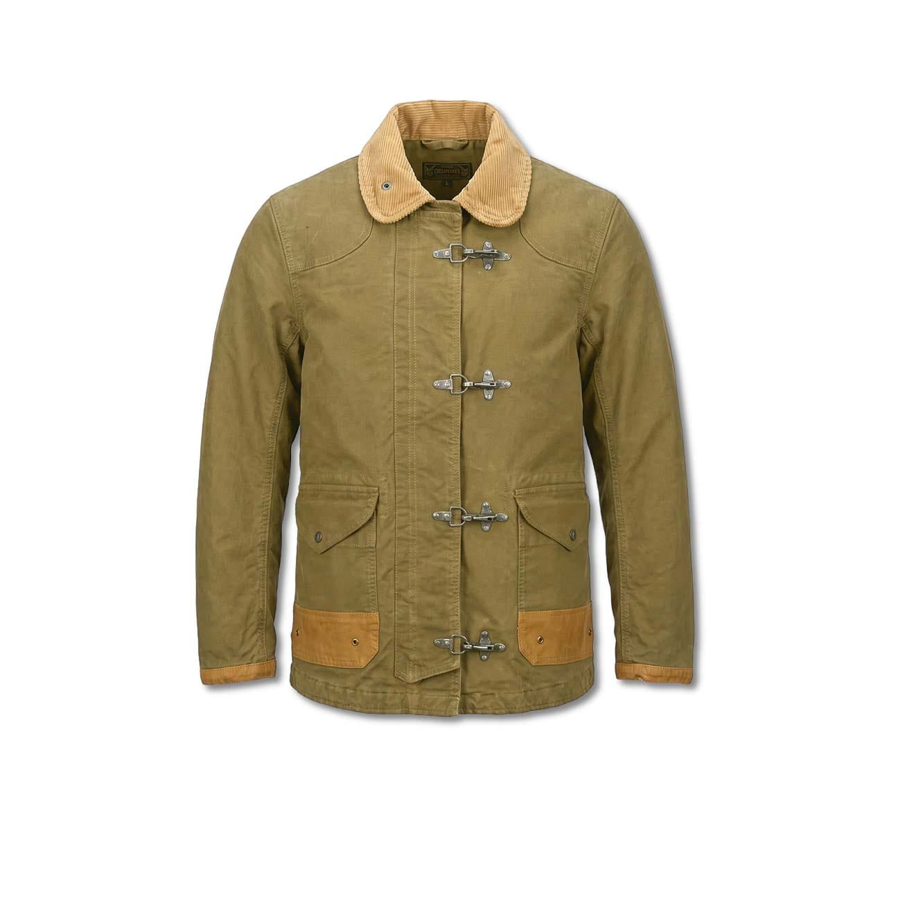 CHESAPEAKE'S Giacca uomo Fireman Jungle Cloth Khaki Green