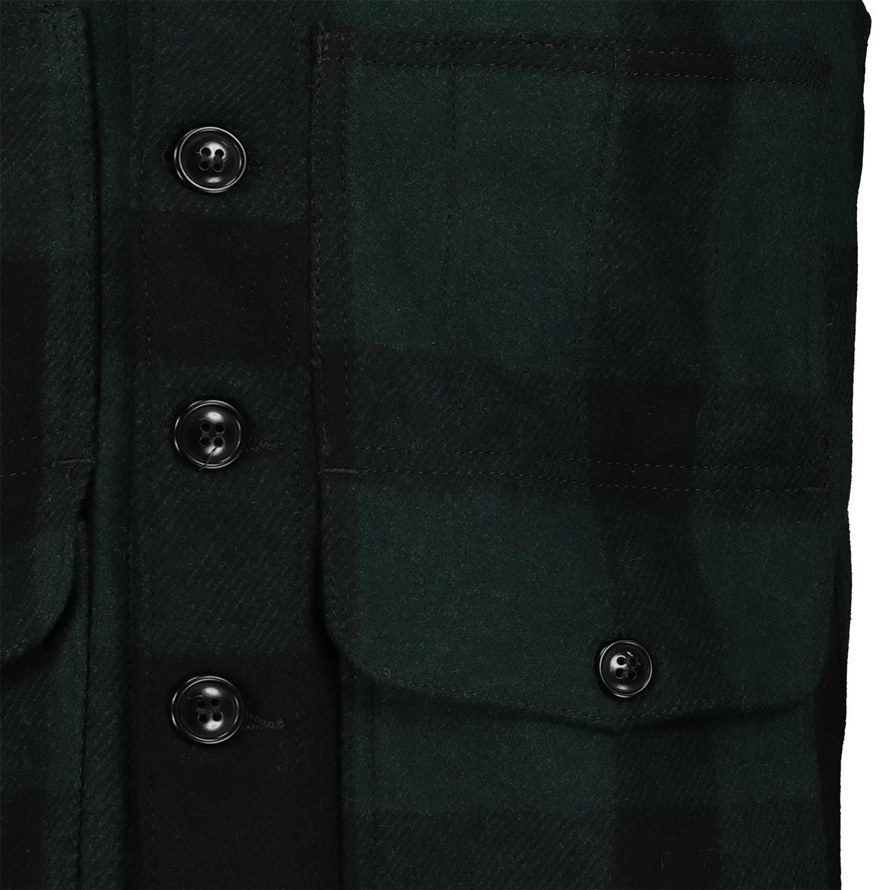 CHESAPEAKE'S Gilet uomo Oregon Check Verde e Nero