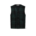 CHESAPEAKE'S Gilet uomo Oregon Check Verde e Nero