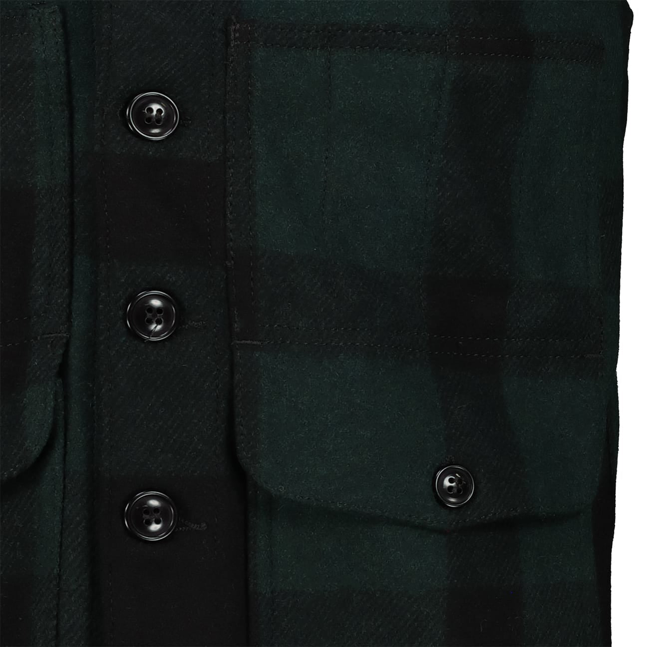 CHESAPEAKE'S Gilet uomo Oregon Check Verde e Nero