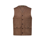 CHESAPEAKE'S Gilet uomo Oregon in lana Camel
