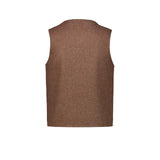 CHESAPEAKE'S Gilet uomo Oregon in lana Camel