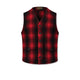 CHESAPEAKE'S Gilet uomo Oregon Wool Check Rosso e Nero