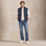 CHESAPEAKE'S Gilet uomo Seattle Down Vest Blue