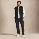 CHESAPEAKE'S Gilet uomo Seattle in piuma reversibile in Denim
