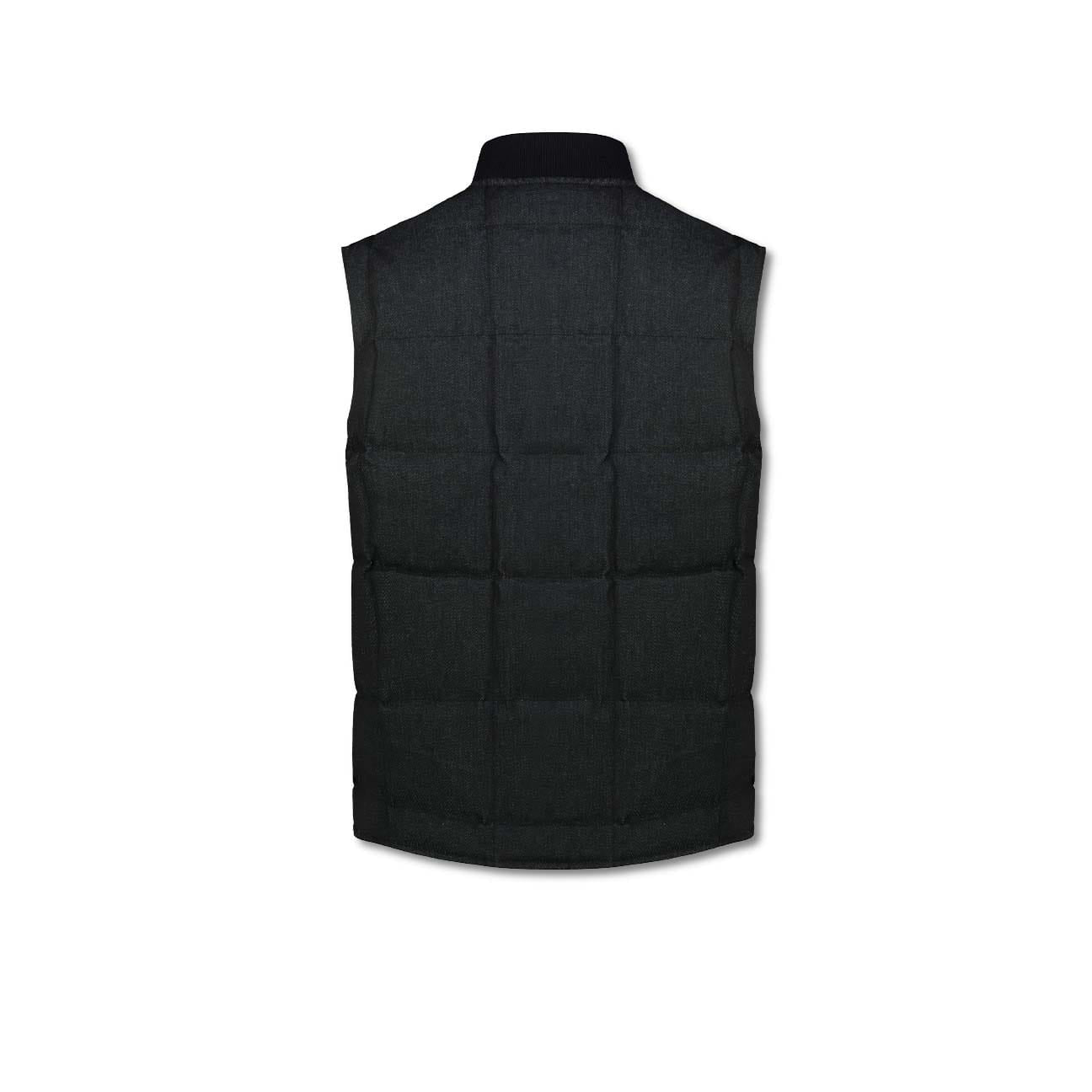 CHESAPEAKE'S Gilet uomo Seattle in piuma reversibile in Denim