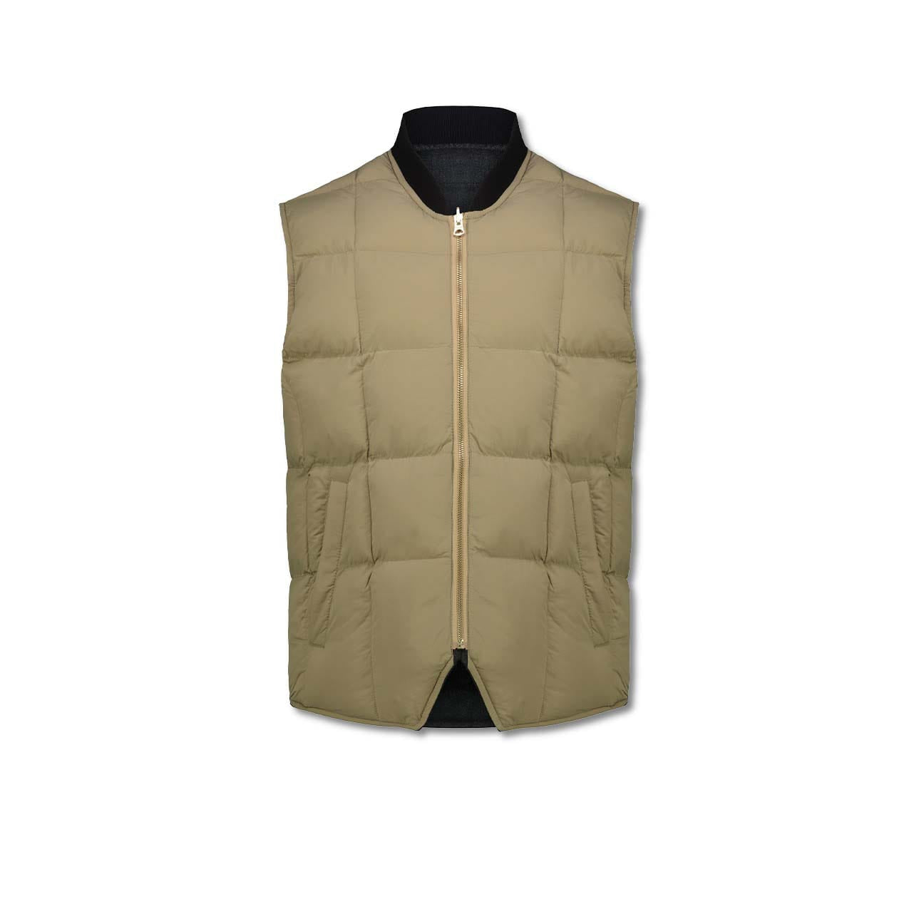 CHESAPEAKE'S Gilet uomo Seattle in piuma reversibile in Denim