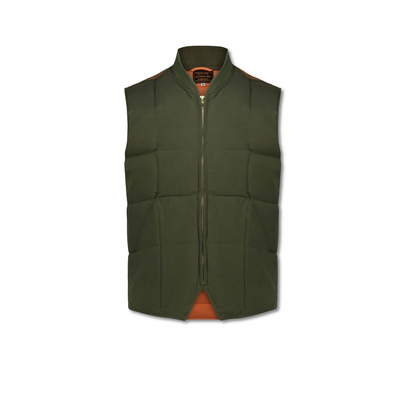 CHESAPEAKE'S Gilet uomo Seattle  in piuma Verde MIlitare