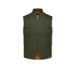 CHESAPEAKE'S Gilet uomo Seattle  in piuma Verde MIlitare