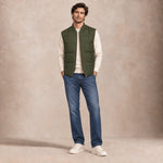 CHESAPEAKE'S Gilet uomo Seattle  in piuma Verde MIlitare