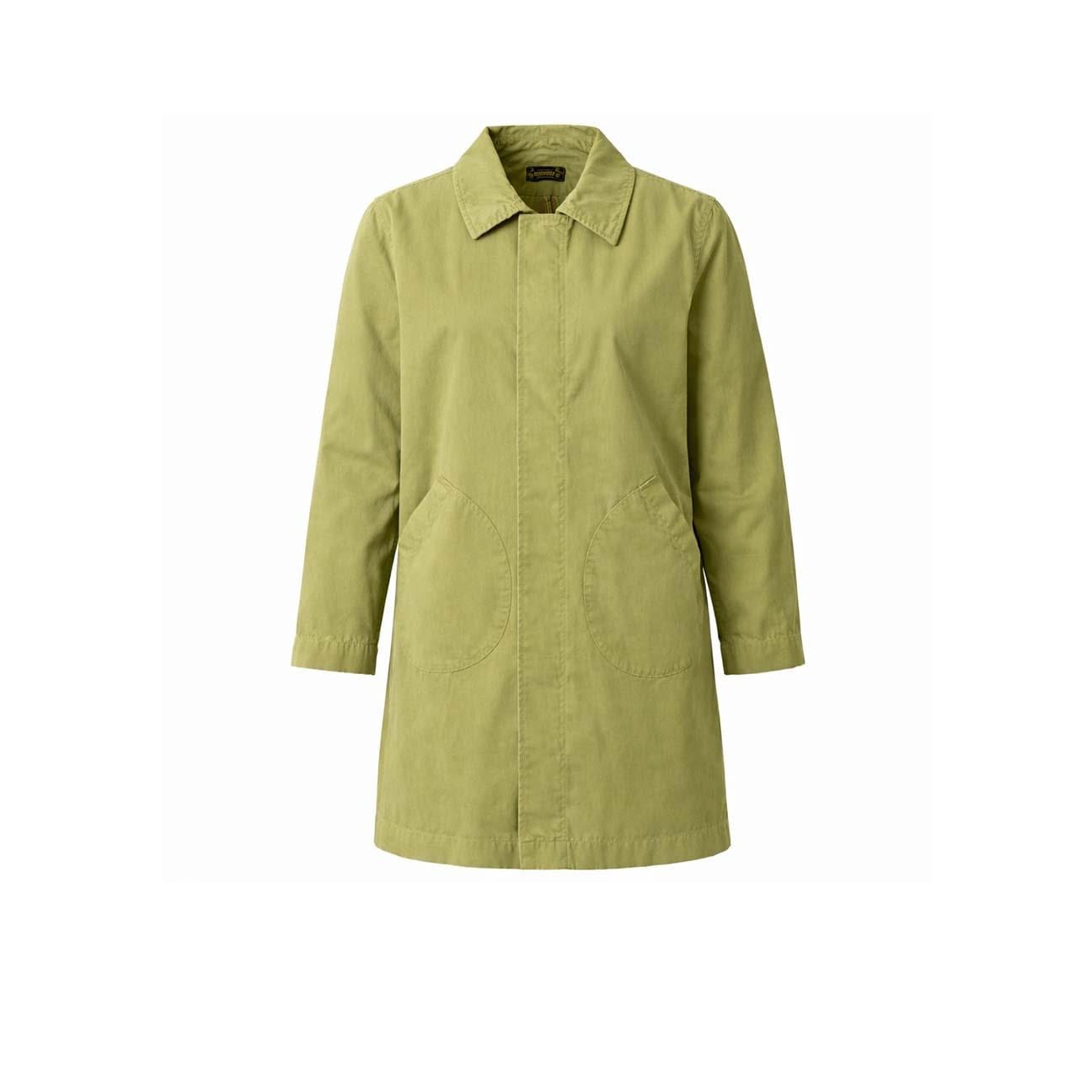 CHESAPEAKE'S Impermeabile uomo Mac in gabardina Verde Militare