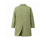 CHESAPEAKE'S Impermeabile uomo Mac in gabardina Verde Militare