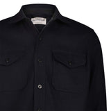 CHESAPEAKE'S Overshirt uomo CPO in lana Blue