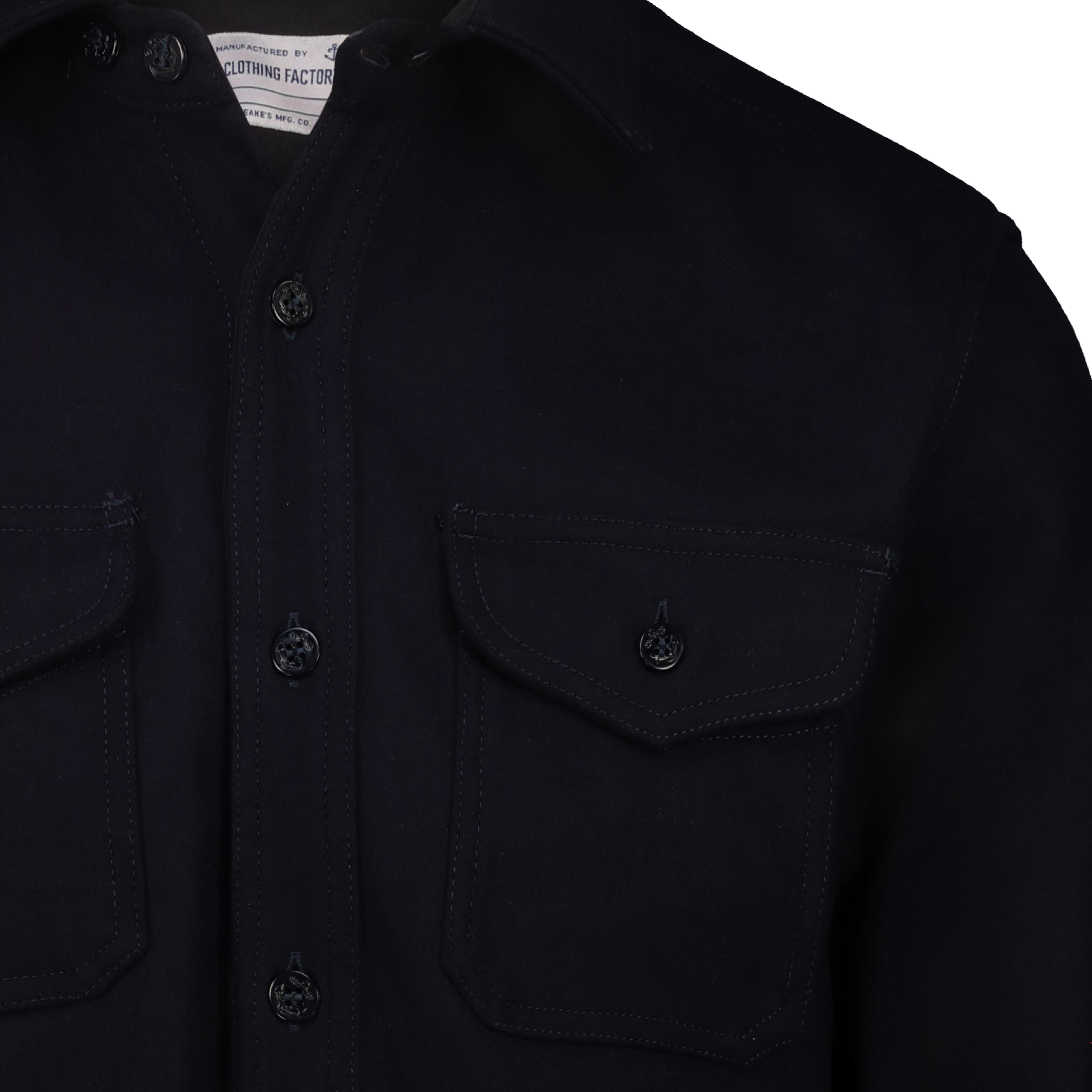 CHESAPEAKE'S Overshirt Uomo  CPO Wool Blue