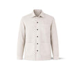 Overshirt uomo in lino St Malo Ivory