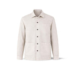 CHESAPEAKE'S Overshirt uomo in lino St Malo Ivory