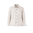 Herren-Overshirt aus Leinen St. Malo Elfenbein