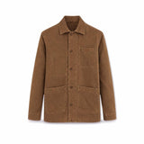 CHESAPEAKE'S Overshirt uomo in lino St Malo Tabacco