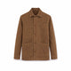 CHESAPEAKE'S Overshirt uomo in lino St Malo Tabacco