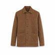 Overshirt uomo in lino St Malo Tabacco