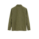 CHESAPEAKE'S Overshirt uomo in lino St Malo Verde Militare