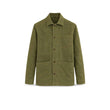 Overshirt uomo in lino St Malo Verde Militare