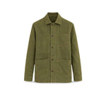 CHESAPEAKE'S Overshirt uomo in lino St Malo Verde Militare