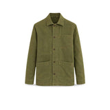 CHESAPEAKE'S Overshirt uomo in lino St Malo Verde Militare
