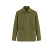 Overshirt uomo in lino St Malo Verde Militare