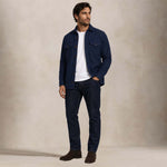 CHESAPEAKE'S Overshirt uomo Jackson in lana Blue