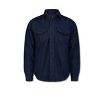CHESAPEAKE'S Overshirt uomo Jackson in lana Blue