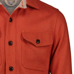CHESAPEAKE'S Overshirt uomo Jackson in lana Orange