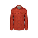 CHESAPEAKE'S Overshirt uomo Jackson in lana Orange