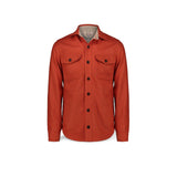 CHESAPEAKE'S Overshirt uomo Jackson in lana Orange