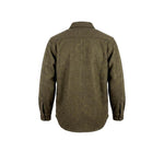 CHESAPEAKE'S Overshirt uomo Jackson in lana Verde Militare