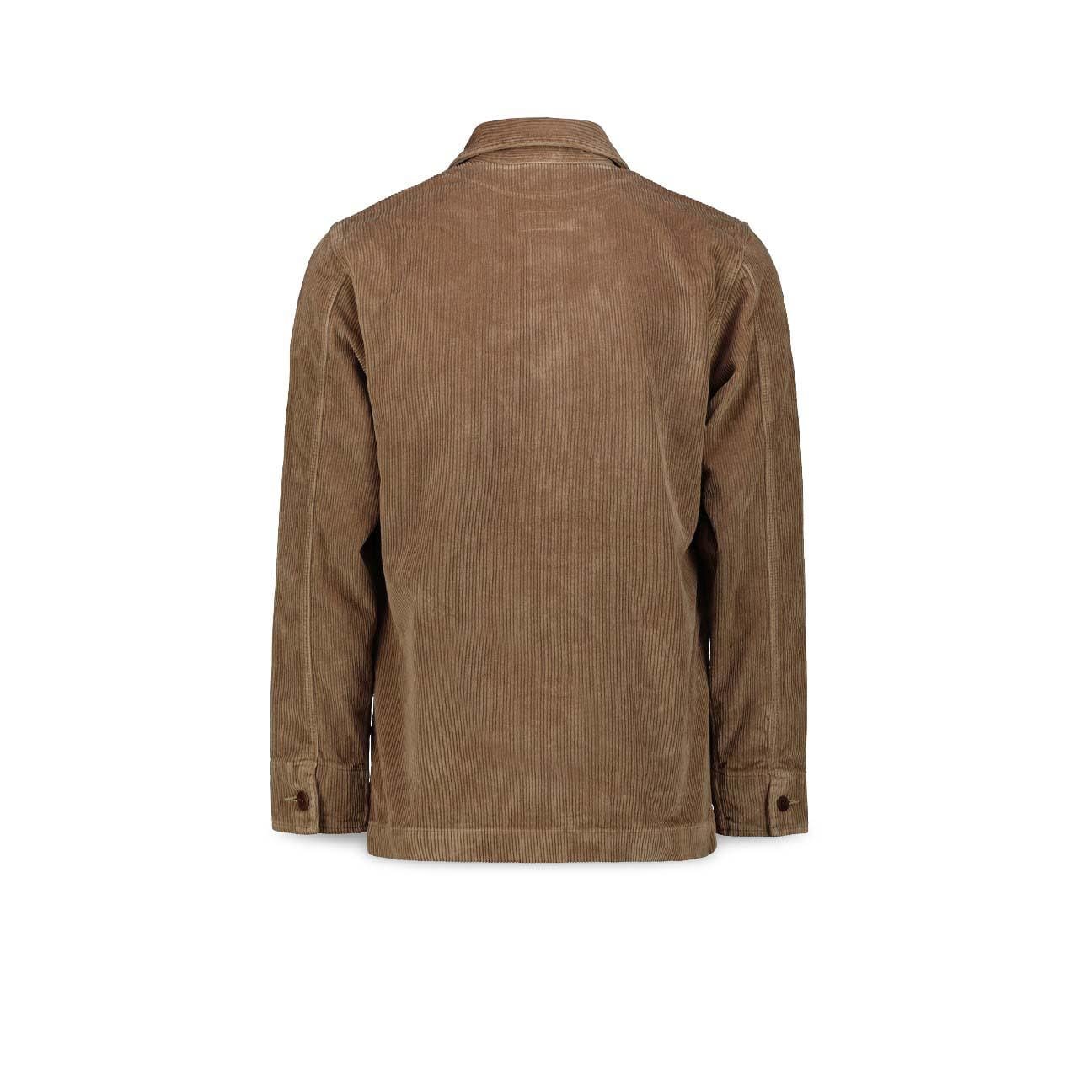 CHESAPEAKE'S Overshirt uomo St Malo in velluto Camel