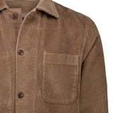 CHESAPEAKE'S Overshirt uomo St Malo in velluto Camel