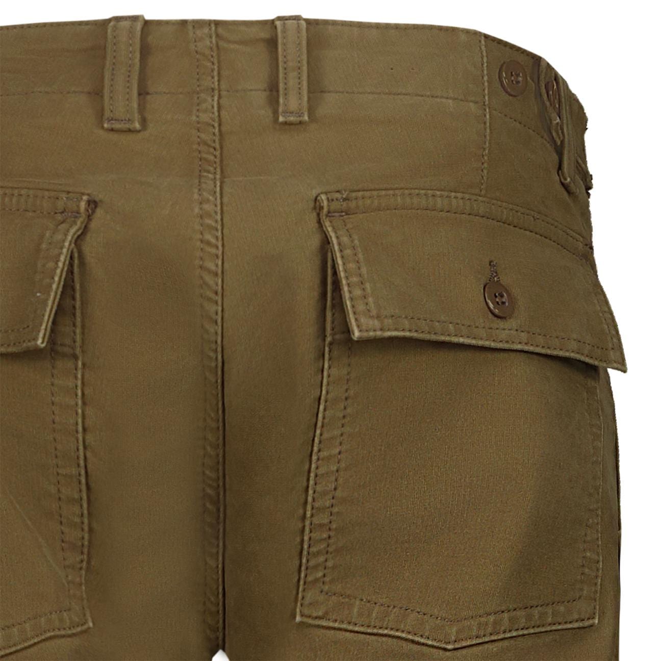 CHESAPEAKE'S Pantalone da uomo Fatigue Graves Khaki