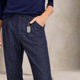 CHESAPEAKE'S Pantalone uomo Chino in denim Blue